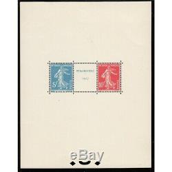 France Block Sheet No. 2 Stamp Exhibition 1927 New Strasbourg Coast