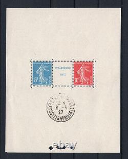France Feuillet Block 2a Strasbourg 1927 Nine XX With Cachet Exposition R621