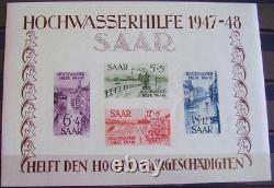 France! Fuel Blocks Of 1948 Neufs Sarre Stamps Nos. 1 And 2