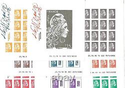 France Set 10 Sheets Not Serrated Marianne Engaged Philatelic Fair2018