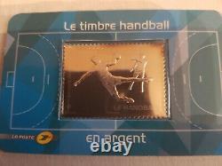 France Silver Stamp Handball Number 738 Year 2012