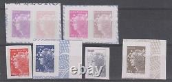 France Stamps From The Sheet Maury F4614c Not Serrated (4614/4620 + 4614)