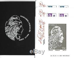 France Unusual Case Of 10 Imperforated Sheets Marianne Engaged Fair 2018