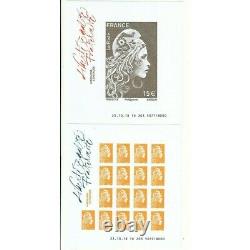 France-box Marianne The Engagee-10 Blocks Sheets Imperforates Lounge Autumn