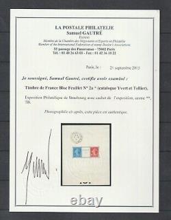 French Stamps New Block Sheet No. 242A MLH