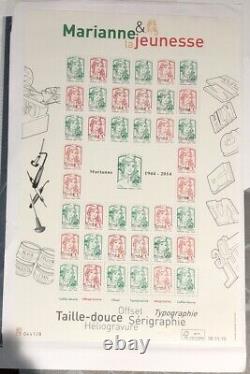 French Stamps New Overprinted Sheet 2013 F 4774B