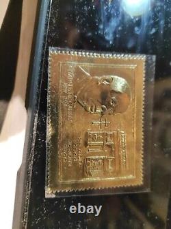 Gold Sheet Stamp General De Gaulle