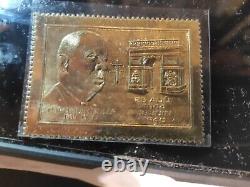 Gold Sheet Stamp General De Gaulle