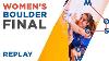 Ifsc World Championships Moscow 2021 Women's Boulder Final