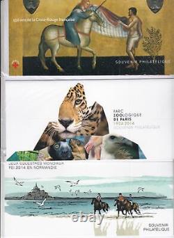 LOT 19 SOUVENIR SHEETS N°80 to N°106 YEAR 2013 to 2014 NEW VALUE 370 Euro