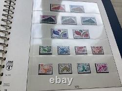 Lindner Stamp Album with All New French Stamps from 1972 to 1980