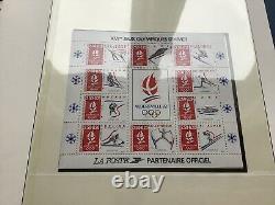 Lindner Stamp Album with All New French Stamps from 1988 to 1992
