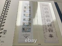 Lindner Stamp Album with All New French Stamps from 1988 to 1992