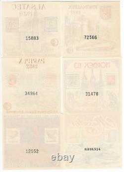 Lot 11 Blocks CNEP Stamp Show Number 1 to Number 11 Mint Condition 231 Euros (FR1)