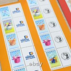 Lot Of 24 Sheets Personalized Stamps Annee 2007