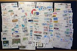 Lot of 101 First Day Covers of TAAF, all different