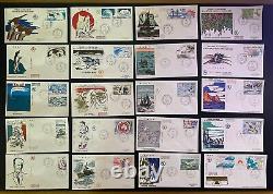 Lot of 101 First Day Covers of TAAF, all different