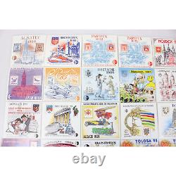 Lot of Cnep Blocks France Complete Years from 1980 to 1996 New Double Stamps