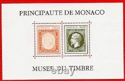 MONACO STAMP BLOCK N° 58 A without the date stamp valued at 1500 NEW SIGNED