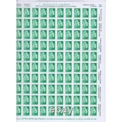 New 2020 - Leaf 100 Numerotated Surcharge Letter Marianne Verte L