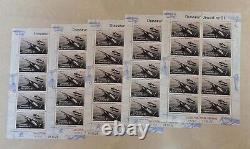 New 5 Sheets 50 Stamps France Air Mail Stamps