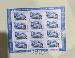 New French Stamps Sheet Of 12 Stamps Illustrian Border Pa N 85