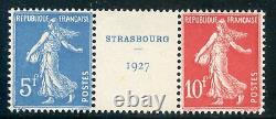 Photo Contrcurrent / France Neuf N° 242a Pair With Intervalle Cote 1200