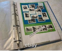 Plastic pocket binder. 93 blocks of French stamps sheets from 1975 to 2007.