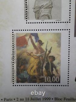 RARE VARIETY OFFSET OFFSET FRANCE 1999 BLOCK stamps 23 DALLAY 3260Aa new