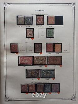 Rare album of 71 pages containing hundreds of stamps from 1849-1948