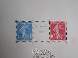 STAMPS FRANCE BLOCK YT 2 SIGNED SCHELLER (stamps)