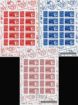 Set 3 Sheetlets Personal Stamps Marianne / 2007 Presidential Election In France