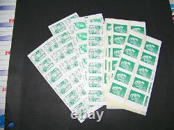 Set Of 122 Marianne Adhesive Stamps Green Letter For Postage