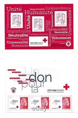 Set Of 14 Red Cross Sheets 2009 To 2020 Nine Mnh