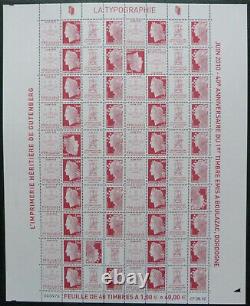 Sheet Typographical Printing N°4459/4460 2 Heads Boulazac 2010