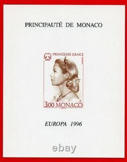 Special Monaco Sheet Block No. 27 1996 Princess Grace. Nine Luxury N. D. Rare