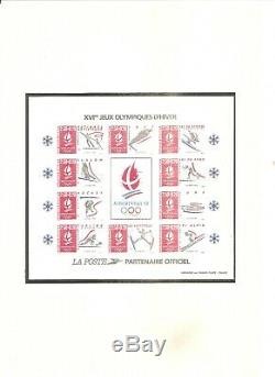 Stamp France Frankreich 1992 Albertville Jo Block No. 14 Luxury Event