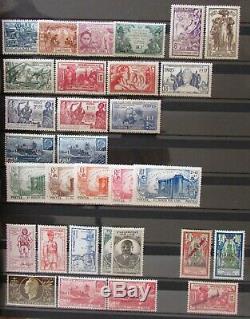 Stamp French Colonies French Establishments In India, Lot Nine Tbe