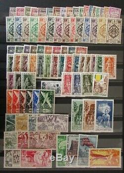 Stamp French Colonies French Establishments In India, Lot Nine Tbe