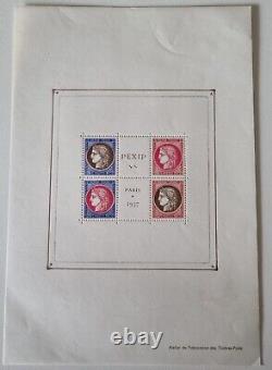 Stamps FRANCE BF No. 3 INTERNATIONAL EXHIBITION (PEXIP) PARIS 1937 SEE CONDITION