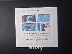 Stamps France Variety Non-perforated Block 7 Arphila 75 New XX