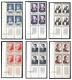 Stamps Series N°989 To 994 Blocks Of 4 Famous Characters New Luxury Quality
