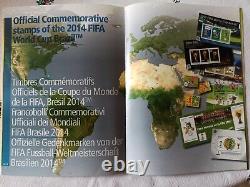 Two Albums All the Official Stamps of the FIFA World Cup 2014 New