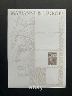 Variety Sheet France 2011 Not Serrated Maury F4614d Marianne And Europe