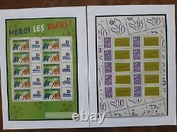 13 blocs feuillets timbres personnalisés neufs XX luxe