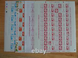 4 feuilles timbres france F4459/F4472 anniversaire Boulazac LUXE