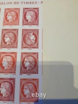 BLOC ceres salon du timbre 2014 F4871 xx tres belle variete