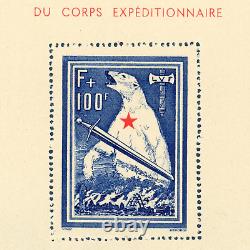 Bloc De L'ours Lvf 1, Timbre Francais Neuf Sans Charnière Signé 1941