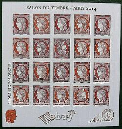 Bloc F4871 Ceres Neuf Salon Du Timbre Poste Paris 2014