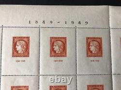 Bloc Feuillet N° 5 Exposition du Centenaire du timbre Paris CITEX 1949